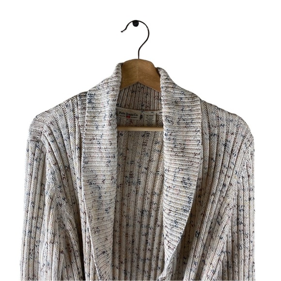 Polo Jeans Women’s Ribbed Belted Long Cardigan XL - Picture 4 of 9